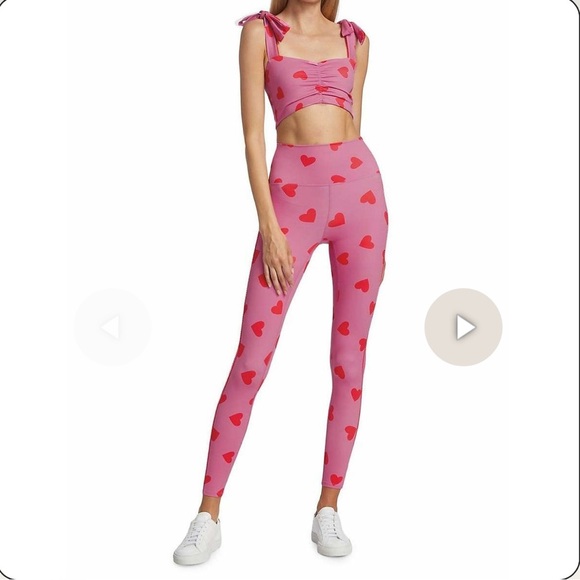 BEACH RIOT Kat leggings Valentine Hearts SIZE: SMALL - Picture 2 of 16